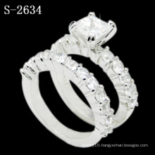 New Fashion White Zirconia 925 Silver Wedding Ring (S-2634. JPG)